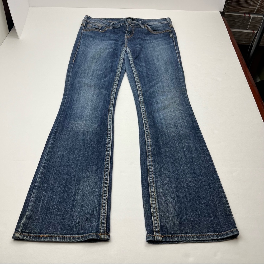 Silver Jeans‎ Co. Aiko Bootcut Size 28 Waist Womens Blue Denim Jeans *FLAWED